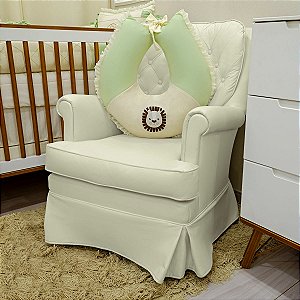 ALMOFADA DE AMAMENTACAO BALU BABY LINHO AMIGUINHOS DA SELVA VERDE