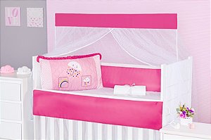 KIT DE BERCO BALU BABY MICRO - CHUVA DE AMOR PINK