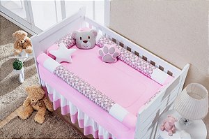 KIT DE BERCO BALU BABY ROLO - PUPI ROSA