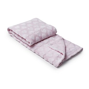 MANTA SONHO LOANI CORAÇÕES ROSA
