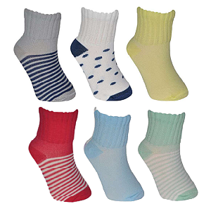 KIT MEIA HAPPY C/6 UNIDADES MASCULINO