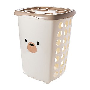 CESTO PLASUTIL DECORA BEAR CREME