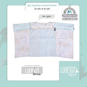 KIT SAQUINHO MATERNIDADE LOUPIOT TEMAS REF5242 BEGE