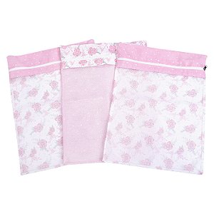 KIT SAQUINHO MATERNIDADE LOUPIOT TEMAS REF5242 ROSE