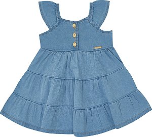 VESTIDO PULLA BULLA 49114 JEANS CLARO GRANDE
