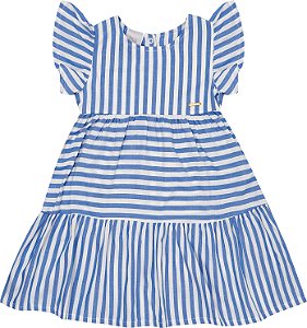 VESTIDO PULLA BULLA 49211 AZUL 2 ANOS
