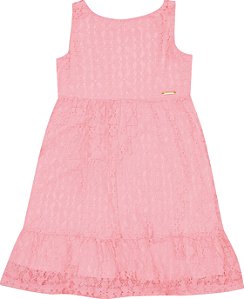 VESTIDO PULLA BULLA 49210 ROSA 3 ANOS