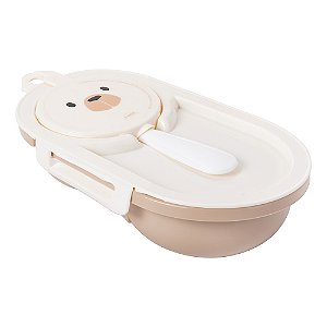 PORTA PAPINHA PLASUTIL DECORA BEAR CREME