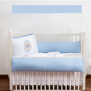 KIT DE BERCO BRUBRELEL JUJU BABY - COROA AZUL