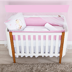 KIT DE BERCO BRUBRELEL JUJU BABY - GIRAFINHA HELENA ROSA