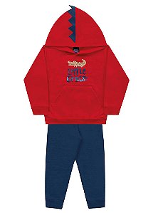 MOLETOM KIKO KIKA 12182 VERMELHO 3 ANOS