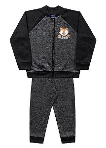 MOLETOM KIKO KIKA 12186 PRETO 3 ANOS