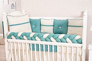 KIT DE BERÇO TIQUINHO ROYAL - LONDON VERDE