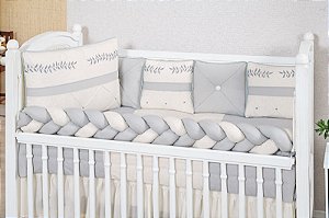 KIT DE BERÇO TIQUINHO ROYAL BERLIM CINZA