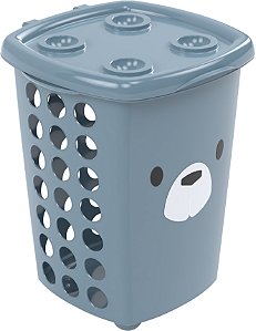 CESTO PLASUTIL DECORA - BEAR AZUL