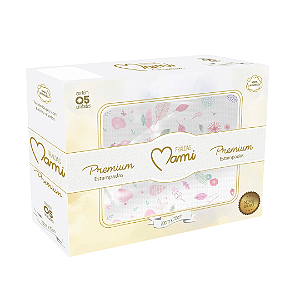 Fralda Premium Mami C/ Bainha Estampada 70Cm X 70Cm Caixa - FEMININO