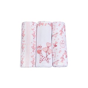 CUEIRO BABY NICE GIRAFA 80X80