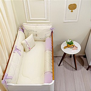 KIT DE BERCO BALU BABY LINHO - TERNURA LAVANDA