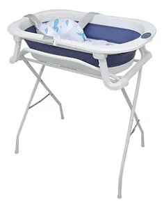 BANHEIRA DOBRAVEL PREMIUM BABY BUBBLY BLUE