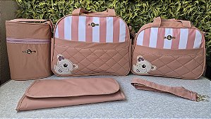 KIT BOLSA LUDY 5PCS- REF17/18 ROSE