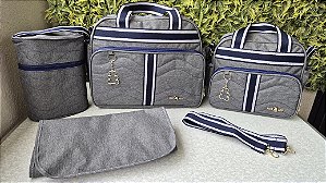 KIT BOLSA LUDY 5PCS- REF 27/28 MARINHO