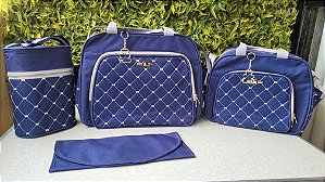 KIT BOLSA LUDY 4PCS- REF35/36 MARINHO