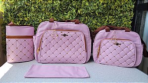 KIT BOLSA LUDY 4PCS- REF35/36 ROSA