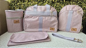 KIT BOLSA LUDY 4PCS- REF 51/52 ROSA