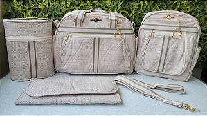 KIT BOLSA LUDY 4PCS- REF 60/61 BEGE