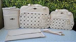 KIT BOLSA LUDY 4PCS- REF 80/81 BEGE