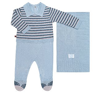 SAIDA DE MATERNIDADE FOFINHO 125020 AZUL