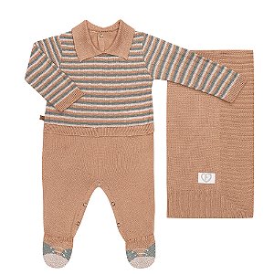 SAIDA DE MATERNIDADE FOFINHO 125020 CARAMELO