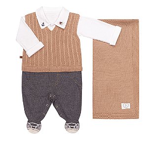 SAIDA DE MATERNIDADE FOFINHO 125026 CARAMELO