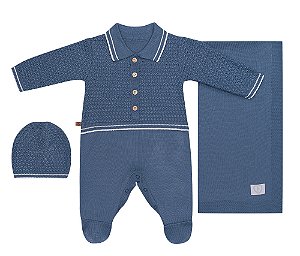 SAIDA DE MATERNIDADE FOFINHO 125021 AZUL PETRO