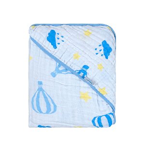 TOALHA SOFT BABY JOY CEU ENCANTADO AZUL