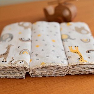 FRALDA BUBLIM PETIT GIRAFA CREME