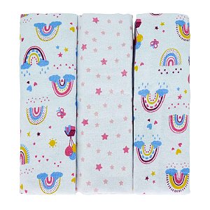 CUEIRO BUBLIM PETIT REF28027 ARCO IRIS ROSA