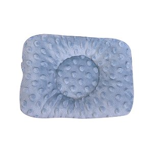 TRAVESSEIRO ANATOMICO BUBBLE CARINHAS AZUL FUME