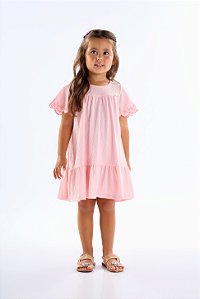 VESTIDO PULLA BULLA 50616 ROSA 3 ANOS