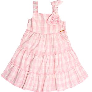 VESTIDO PULLA BULLA 50617 ROSA 2 ANOS