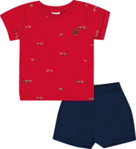 CONJUNTO PULLA BULLA 50568 VERMELHO GG