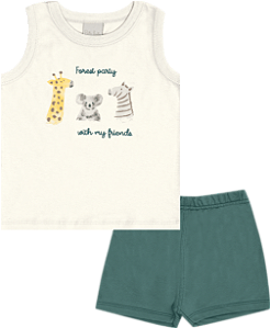 CONJUNTO PULLA BULLA 50563 OFF WHITE GG