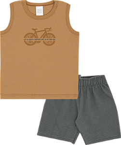 CONJUNTO PULLA BULLA 50668 CARAMELO 1 ANO