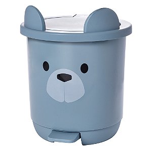 LIXEIRA PLASUTIL DECORA - BEAR AZUL