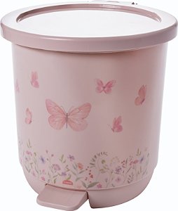 LIXEIRA PLASUTIL DECORA PEDAL - JARDIM ENCANTADO