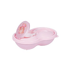POTE PAPINHA PLASUTIL DECORA - URSA ROSA