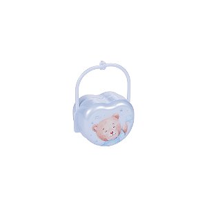 PORTA CHUPETA DECORA URSO AZUL