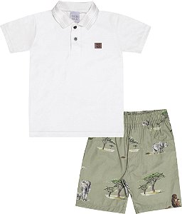 CONJUNTO PULLA BULLA 52275 BRANCO 3 ANOS