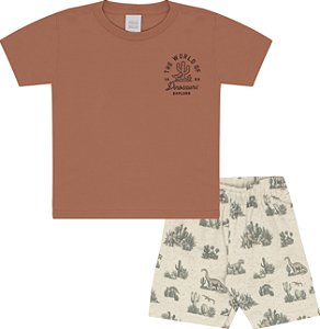 CONJUNTO PULLA BULLA 52273 TERRACOTA 2 ANOS