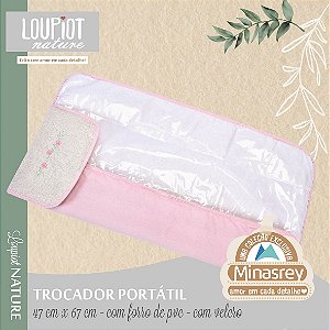 TROCADOR PORTATIL LOUPIOT NATURE ROSE